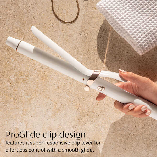 T3 SinglePass Curl X 1.25" Extra-Long Barrel Curling Iron with 9 Heat Settings and Ceramic Barrel for Fast Styling and Lasting