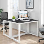 Hoffree 43 inch Computer Desk Home Writing Desk Office Furniture Computer Table Study Writing Table Workstation Modern Simple PC