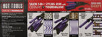 Hot Tools Ceramic Ti Tourmaline Salon 3-IN-1 Styling Iron Curls Waves Loops 2180