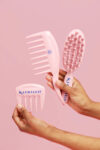 KAZMALEJE Kurls Plus Wide Tooth Hair Comb, Rose