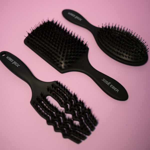 Jose Eber: Professional Series - Detangler Brush - 100% Natural Boar Hair With Nylon Bristle, Reduces Breakage, For All