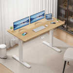 AIMEZO Electric Standing Desk, 48 x 24 inch Adjustable Height Desk with Whole-Piece Tabletop, Stand up Desk for Home Office
