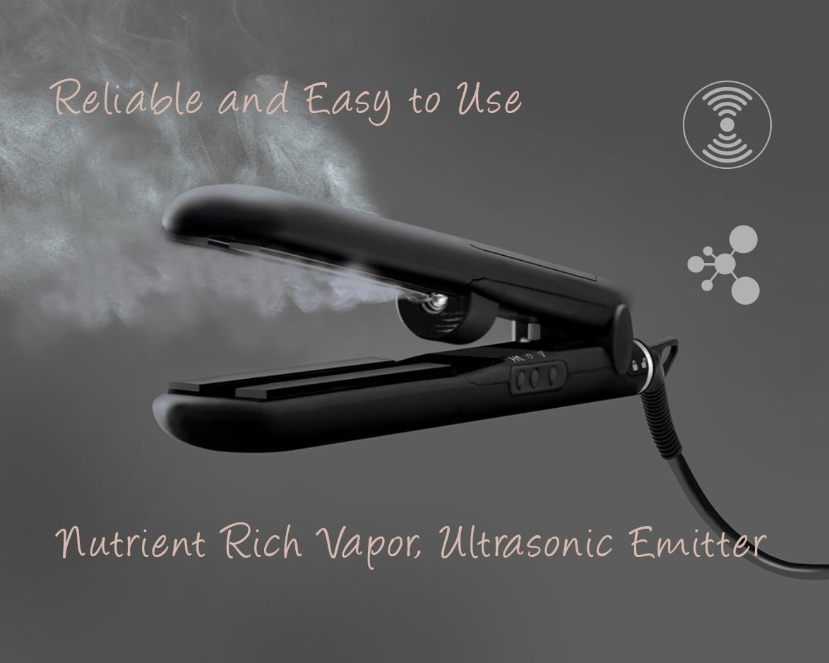 Kim Kimble 1&rdquo Conditioning Vapor Infused Flat Iron &ndash Special Ceramic Dual Heat Setting, Strengthens & Adds Volume to