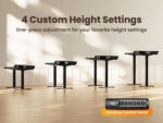 CHITOOMA 63&Prime x 28&Prime Electric Standing Desk with Drawers, Height Adjustable Gaming Desk with Monitor Stand & Storage