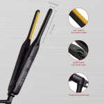 KISS PENCIL Pro Styler Ultra-Slim Flat Iron, 3.7&rdquo x 0.3&rdquo Ceramic Tourmaline Plates