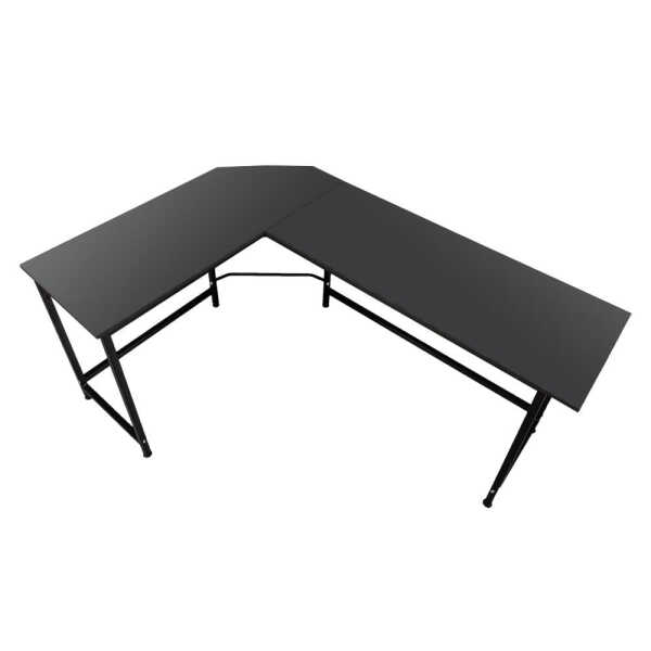 Ktaxon 66" Wood L-Shaped Computer Gaming Desk Corner PC Latop Table Study Office Workstation Black