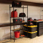 Hyper Tough 5-Tier Wire Storage Shelves, 36" W x 16" D x 72" H, 1750 lb Load Capacity, Black