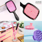 12pcs/Set Hair Styling Comb Set, Detangling Hair Brush For All Hair Types, Detangler Brush Teasing Hair Brush Rat Tail Comb Edge