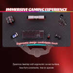 HLDIRECT 47 inch Gaming Desk, Ergonomic Gamer Table, Computer Table, Pc Workstation