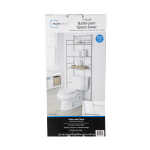 Mainstays 3-Shelf Over the Toilet Steel Freestanding Storage Shelf Unit, Silver, Holds up to 30 lb Capacity