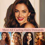 5 In 1 Curling Iron Set, Hair Curling Wand Set with 5 Interchangeable Barrel Curling Wand (0.75"-1.25"), Bubble Wand, Tapered