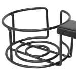 Studio Designs Saga Black Metal Gaming Desk with Cup Holder