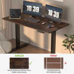 AIMEZO Electric Standing Desk, 48 x 24 inch Adjustable Height Desk with Whole-Piece Tabletop, Stand up Desk for Home Office