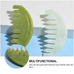 Massage Comb Crimper Hair Tool Body Scraping Jade Hairbrush Scraper Head Board Scalp Combs Man
