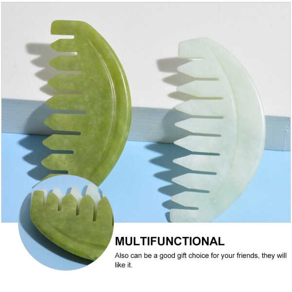 Massage Comb Crimper Hair Tool Body Scraping Jade Hairbrush Scraper Head Board Scalp Combs Man