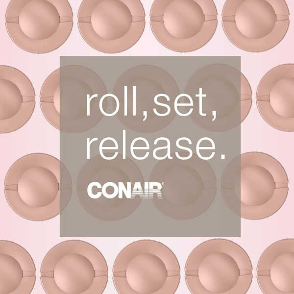 Conair Big Curls and Waves Jumbo Ceramic Hot Rollers with Bonus: Super Clips Included CHV12XN
