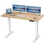AIMEZO Electric Standing Desk, 48 x 24 inch Adjustable Height Desk with Whole-Piece Tabletop, Stand up Desk for Home Office