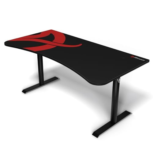 Arozzi Arena Gaming Desk Microfiber, Black