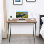 BestOffice 40" Computer Home Office Gaming Desk Desk Engineered Wood Shelves, Craft Desk Study Writing Table for Home
