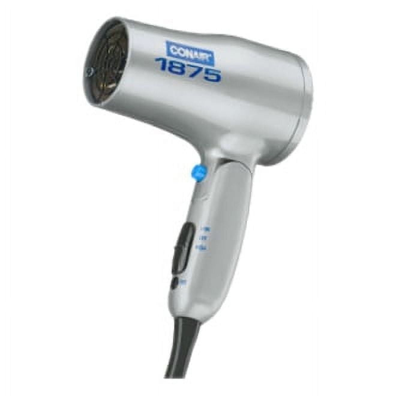 Conair 1875W Compact Folding Handle Hair Dryer, Travel Hair Dryer, Dual Voltage