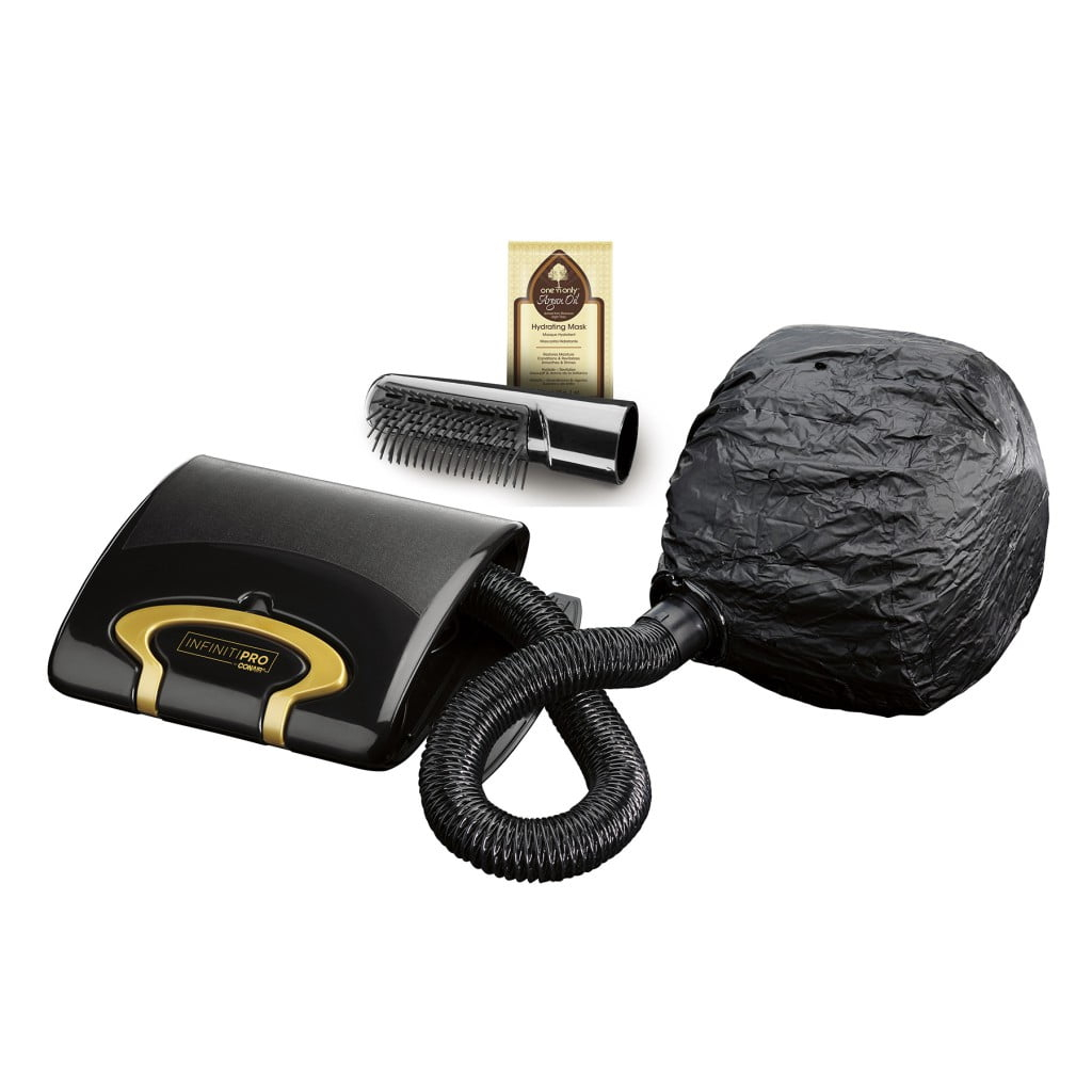 Conair InfinitiPRO Conditioning Soft Bonnet Hair Dryer with Hot Air Vent Brush Attachment
