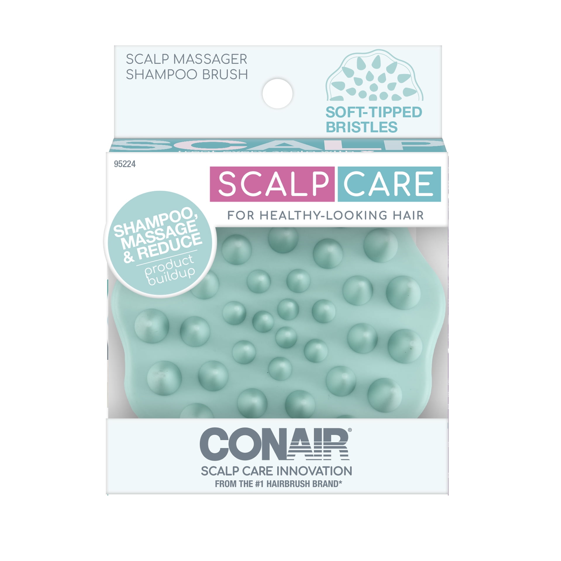 Conair Shampoo Scalp Massage Brush, Reduce Buildup