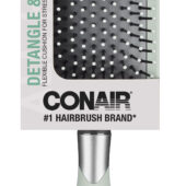 Conair Velvet Touch Paddle Hair Brush, Detangle, All Hair Types
