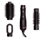 FoxyBae 3-in-1 Ceramic Interchangeable Hair Tools - Blowout Dryer Set [Black Rose-Gold]
