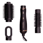 FoxyBae 3-in-1 Ceramic Interchangeable Hair Tools - Blowout Dryer Set [Black Rose-Gold]