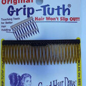 Good Hair Days 3 .. 1/4 Inch Grip-Tuth Shorty .. Comb - Shell