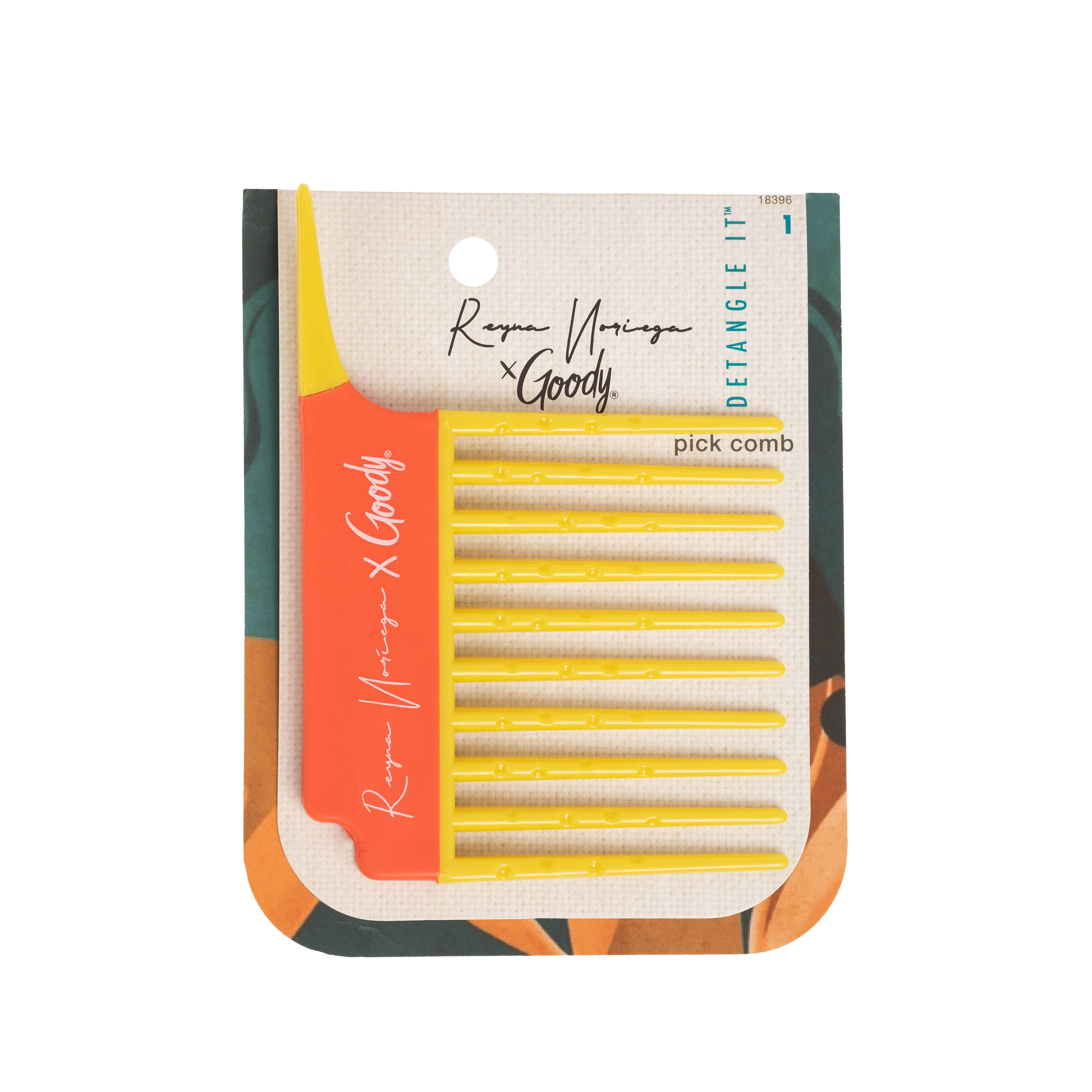 Goody Tru X Reyna Noriega Collab Ouchless&reg Detangling Pick Comb Yellow, 1 CT