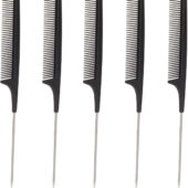 Hair Parting Combs, 10pcs Rat Tail Combs Fine Teeth Smoothing Rounded Surfaces Pointed Hair Parting Combs