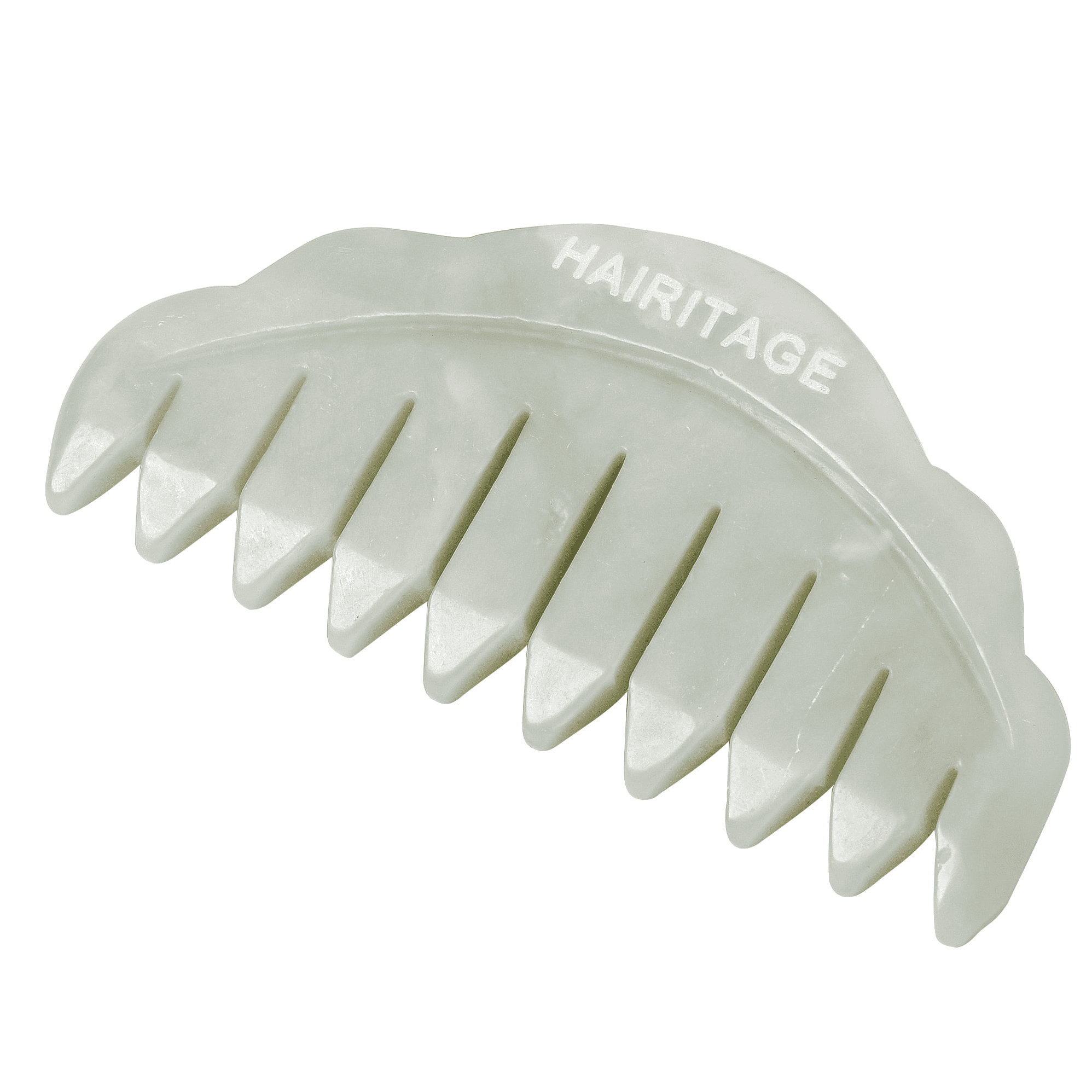 Hairitage Good Vibes Jade Comb Scalp Massager | Jade Hair Tool for All Hair Types, 1 PC