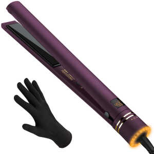 Hot Tools Pro Artist Black Gold 1" Ionic Hair Flat Iron, Purple