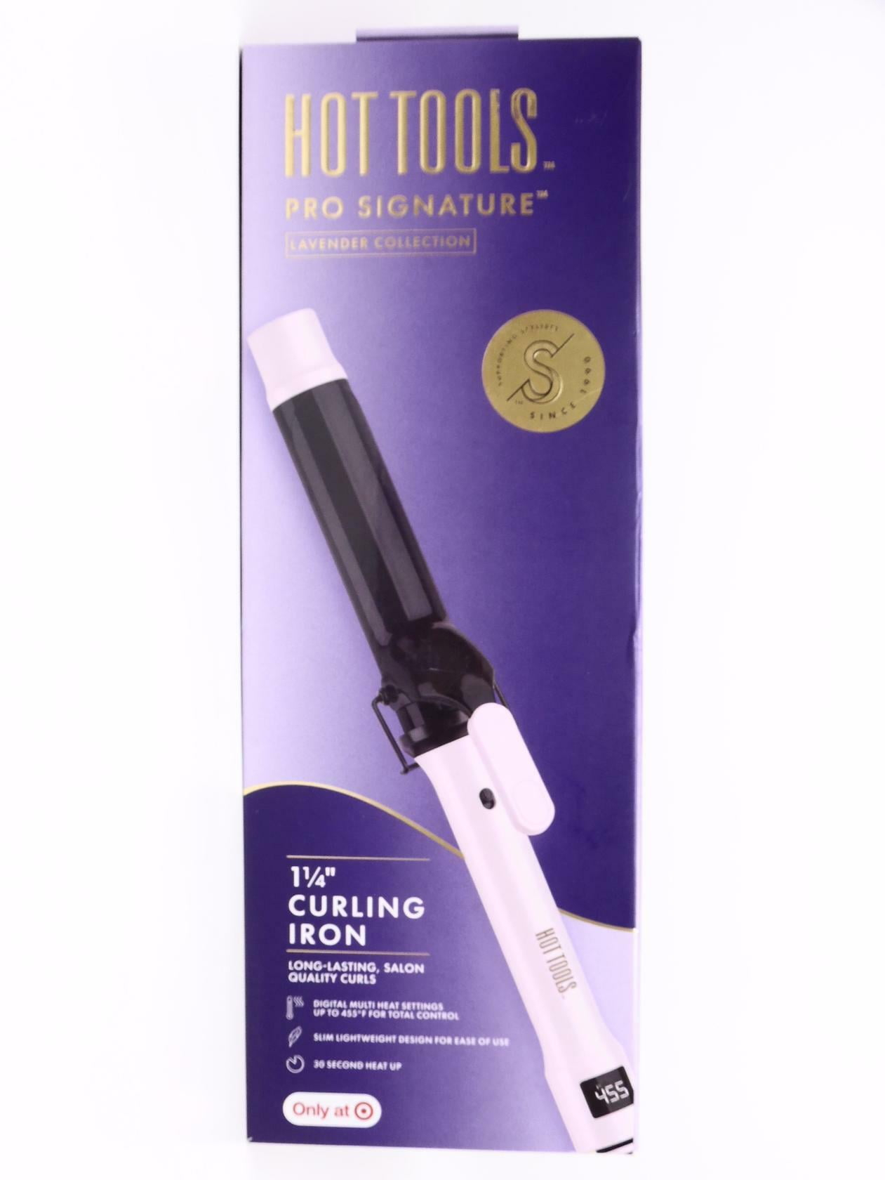 Hot Tools Pro Signature Collection Hair Curling Iron Lavender - 1 1/4"