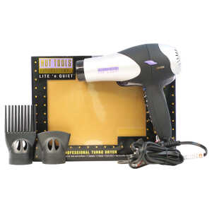 Hot Tools Professional Lite n Quiet Turbo Dryer - Model  1069S - Silver/Black - 1 Pc Hair Dryer