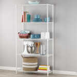 Hyper Tough 5-Tier Wire Storage Shelves, 36" W x 16" D x 72" H, 1750 lb Load Capacity, Black
