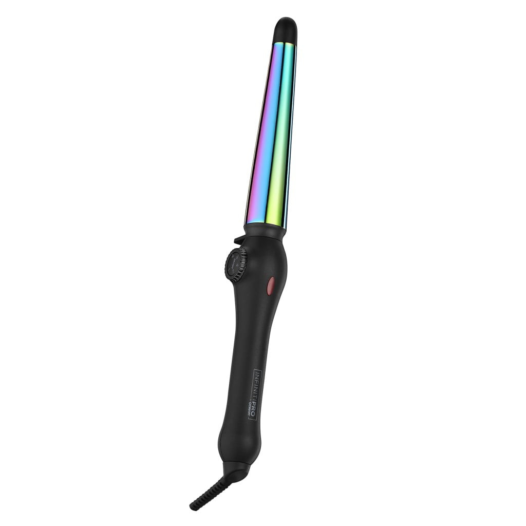 INFINITIPRO BY CONAIR Rainbow Titanium 1.25-Inch to 3/4-Inch Tapered Curling Wand CD353