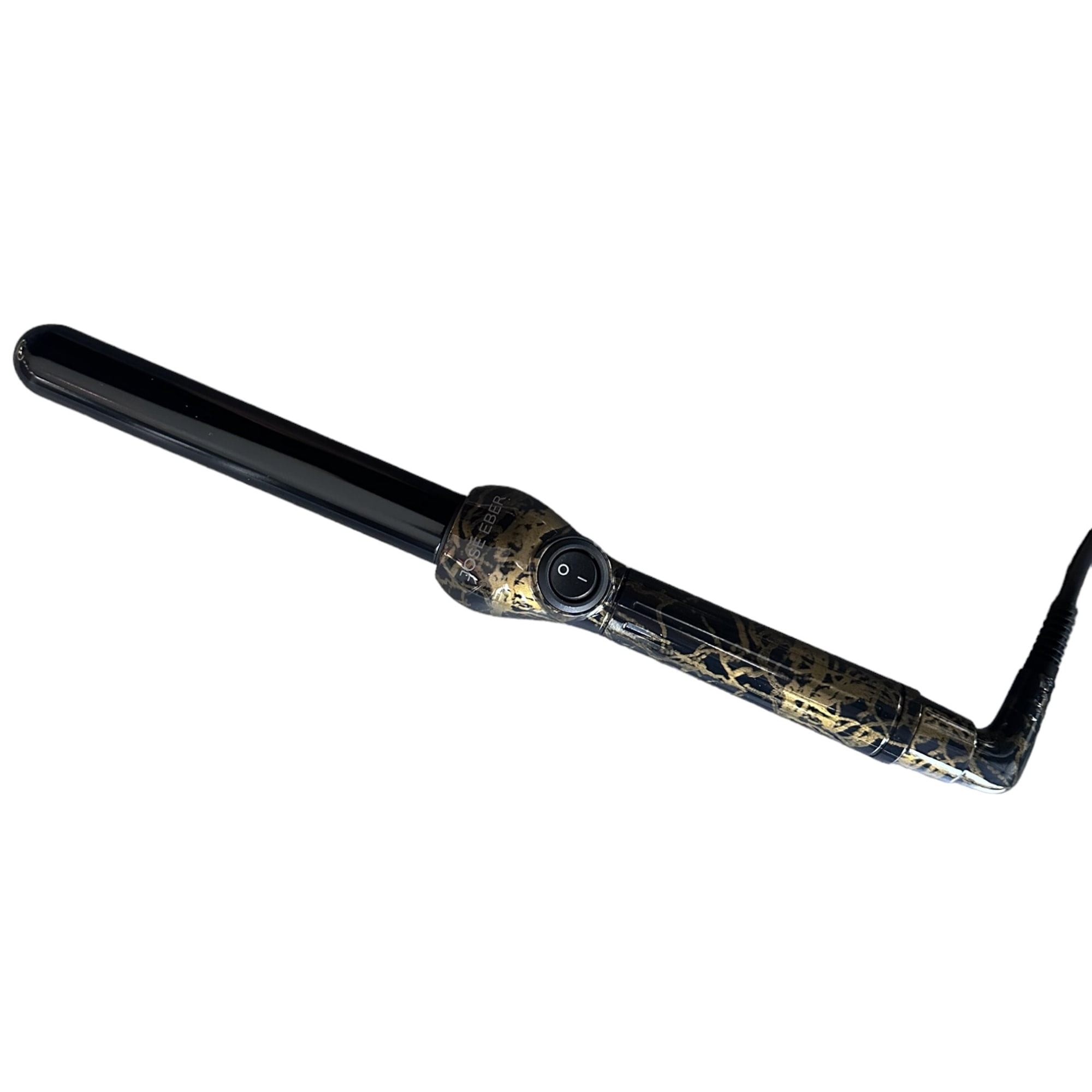 Jose Eber: Clipless Curling Iron 1" (25mm) - Black Marble - Professional Tourmaline Ceramic Barrel, Wand Styling Tool, Ion