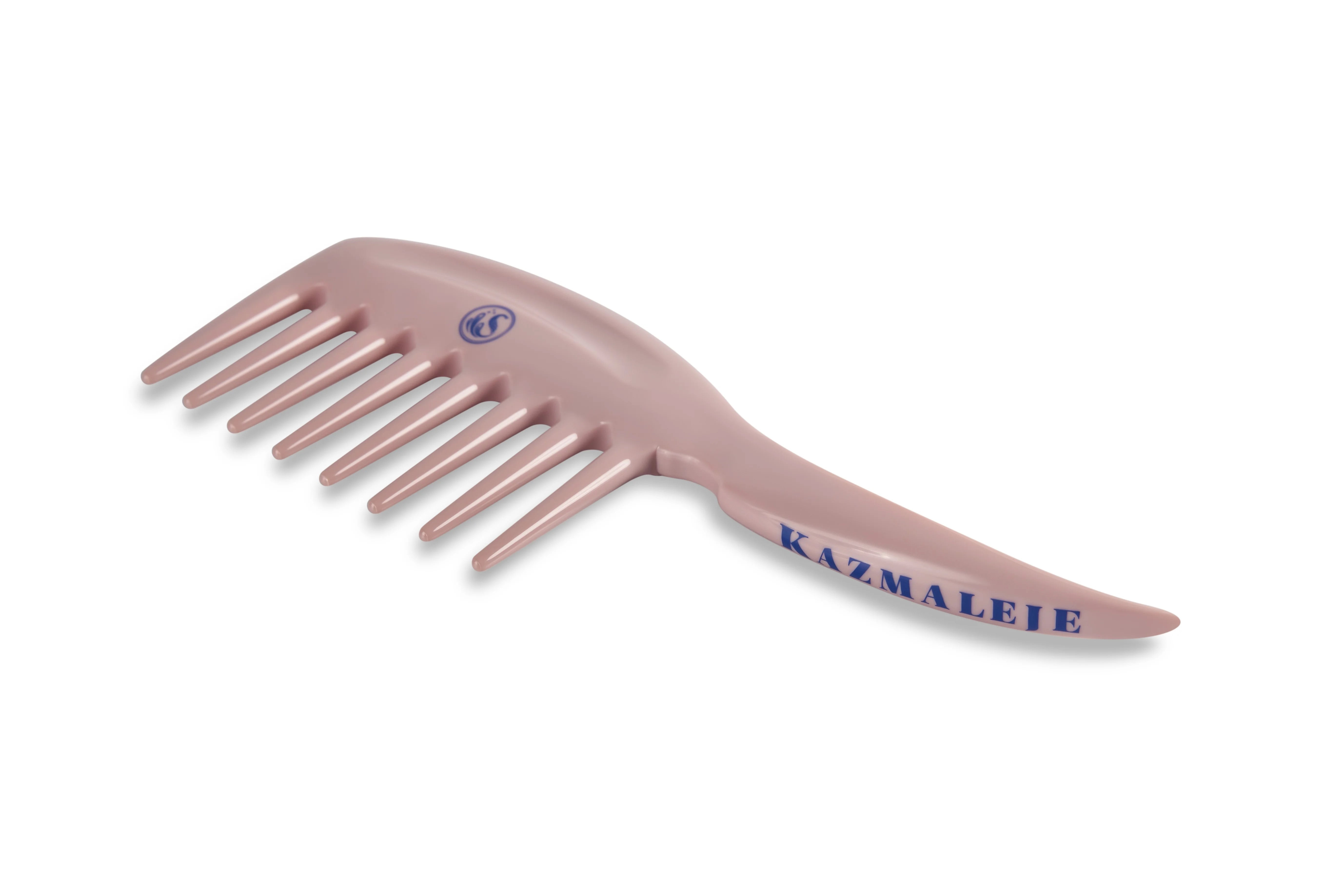 KAZMALEJE Kurls Plus Wide Tooth Hair Comb, Rose