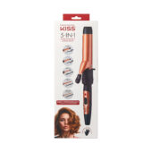 KISS Gold Edition 5-In-1 Interchangeable Curling Iron, Tourmaline Ceramic Wand