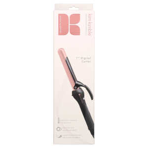 Kim Kimble Celebrity Series 1" Ceramic Tourmaline Digital Spring Hair Curling Iron with Heat Resistant Protective Glove, Black &