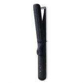 L'ange Hair Le Duo Grande 360&deg Airflow Styler | 2-in-1 Curling Wand & Titanium Flat Iron Hair Straightener (Black)