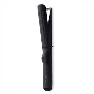 L'ange Hair Le Duo Grande 360&deg Airflow Styler | 2-in-1 Curling Wand & Titanium Flat Iron Hair Straightener (Black)
