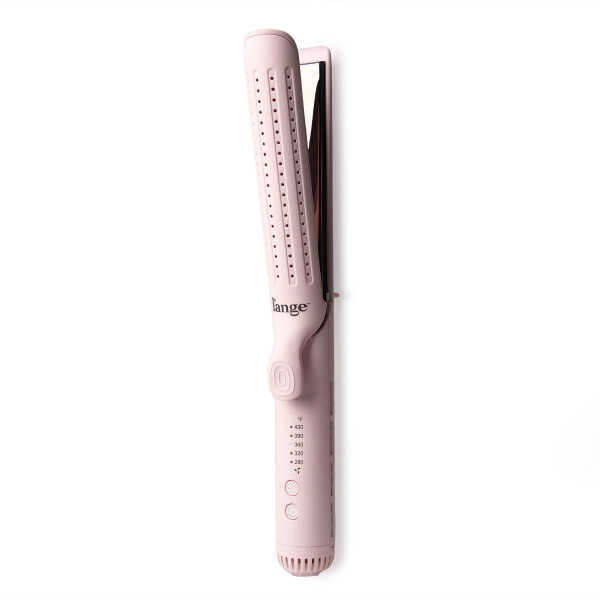 L'ange Hair Le Duo Grande 360&deg Airflow Styler | 2-in-1 Curling Wand & Titanium Flat Iron Hair Straightener (Black)