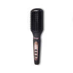 L'ange Hair Le Vite Hair Straightener Brush | Heated Hair Straightening Brush Flat Iron, Black