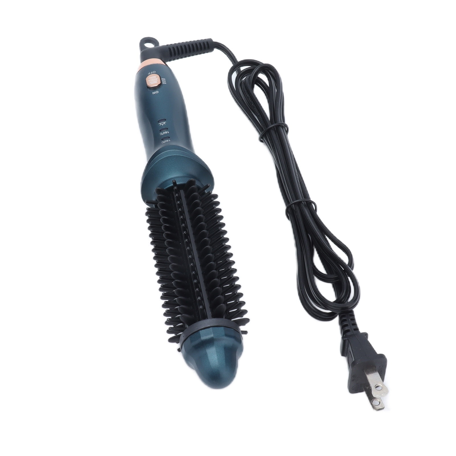 LYUMO 2-in-1 Hair Curling Brush and Straightener Hot Curler Brush Dual Purpose Electric Hair Brush for Straight and Curly Hair