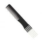 MANNYA Professional Fine-tooth Metal Pin Hairdressing Portable Hair Styling Rat Tail Comb