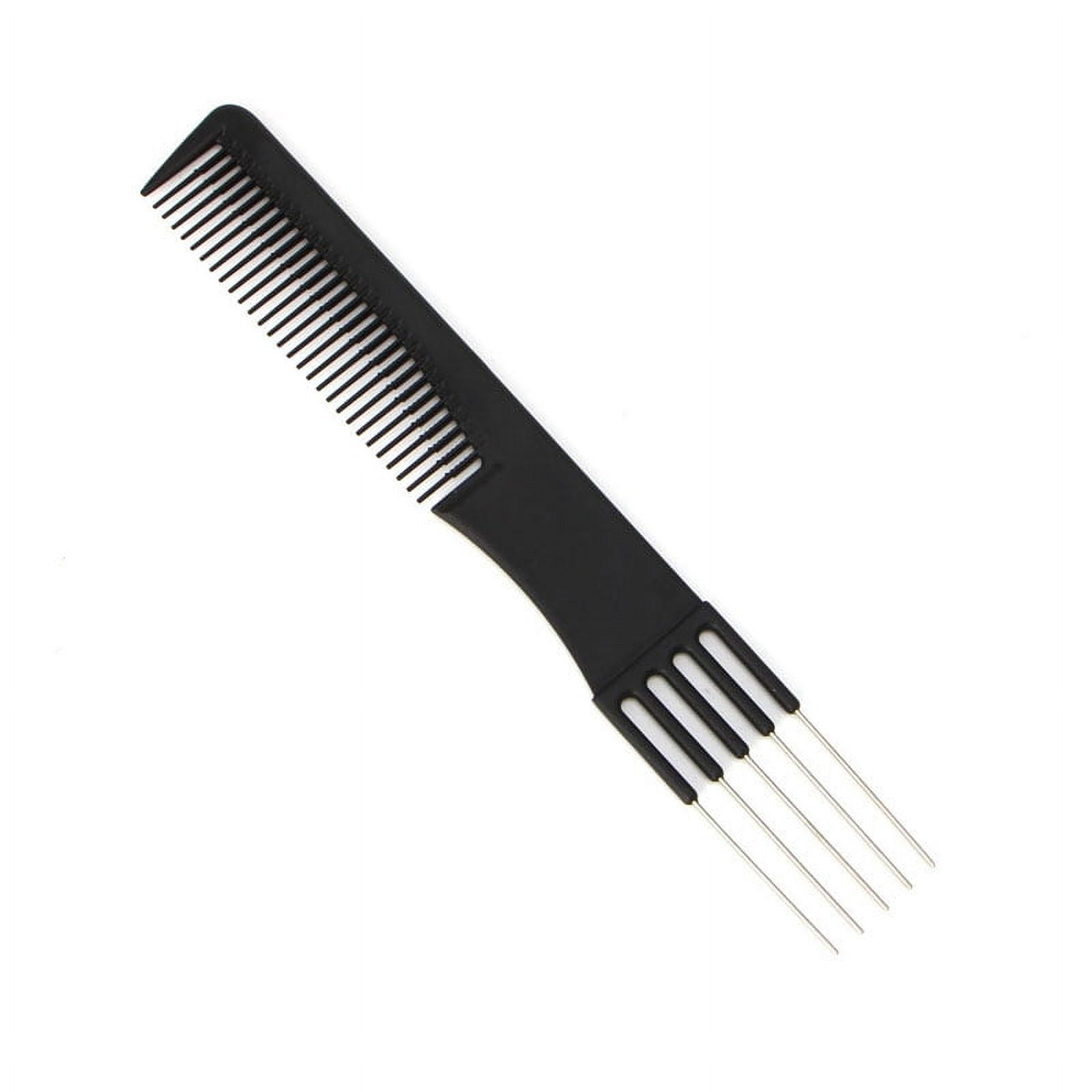 MANNYA Professional Fine-tooth Metal Pin Hairdressing Portable Hair Styling Rat Tail Comb