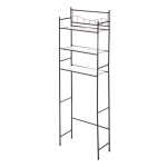 Mainstays 3-Shelf Over the Toilet Steel Freestanding Storage Shelf Unit, Silver, Holds up to 30 lb Capacity